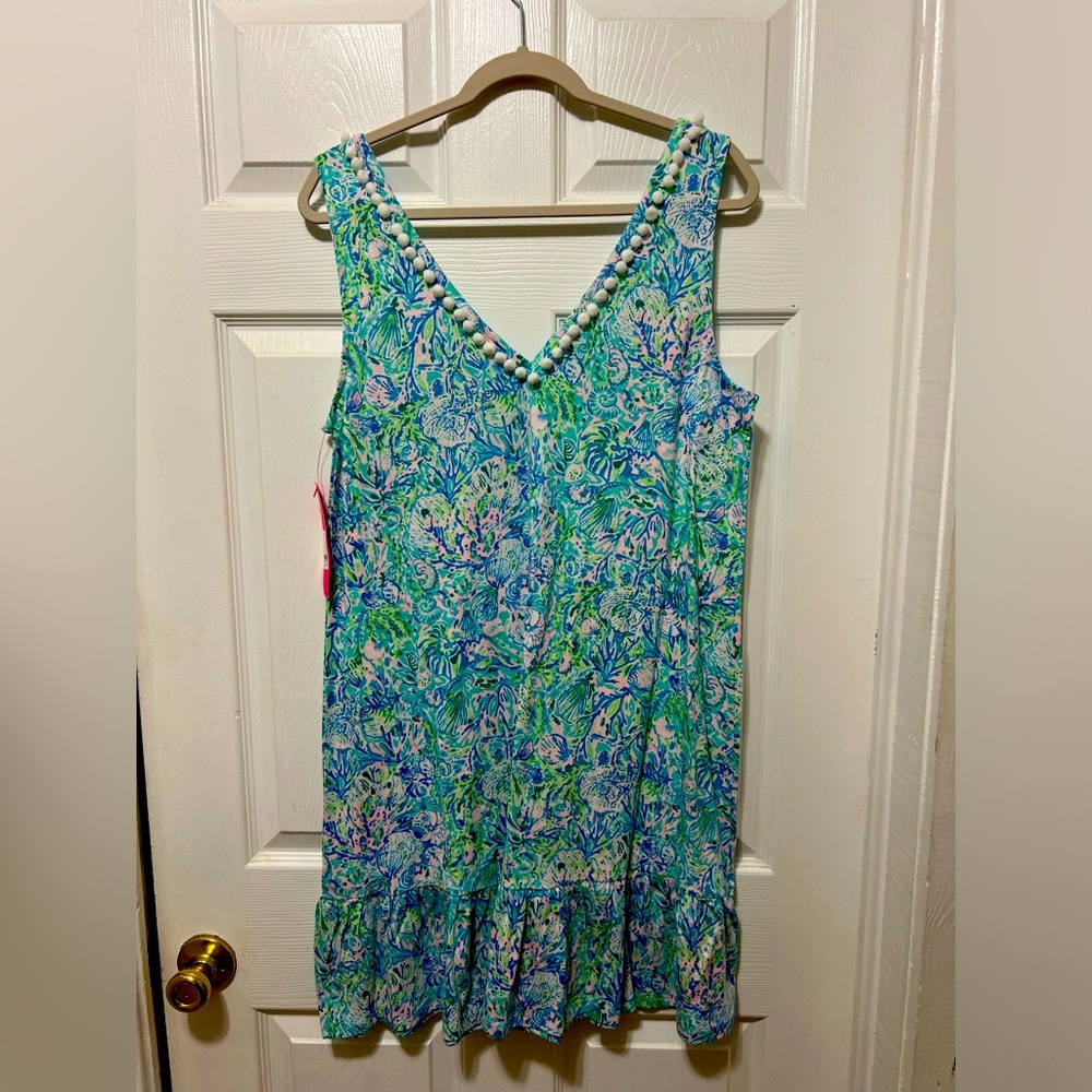 Lilly Pulitzer Ladies Camilla V-Neck Dress NWT Size Large